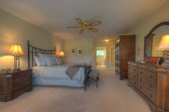 Master suite private sitting area with natural light