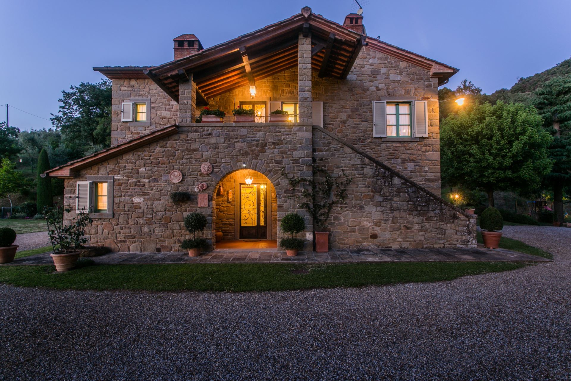 Craftsman Style with Native Stone - custom home featuring native stone and detailed timber work - Riverside Home Designs Custom Home Portfolio